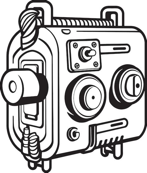 accurate vector drawing   modern residential current meter featuring