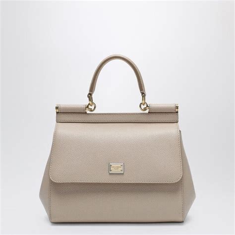 Dolce Gabbana Nude Sicily Small Handbag ShopStyle Satchels Top Handle Bags