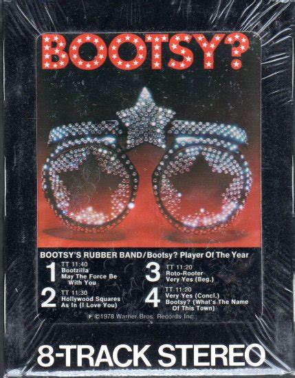 Bootsys Rubber Band Bootsy Player Of The Year Sealed 8 Track Tape