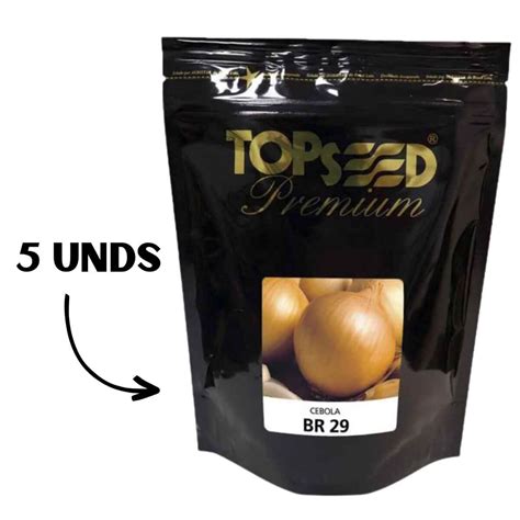 Kit 5 Unds Semente De Cebola BR 29 500gr Topseed Kits De Produtos