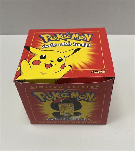 Mavin PIKACHU Pokemon Burger King 23k Gold Plated Card In Pokeball