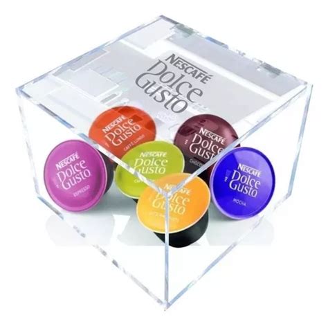 Caixa Porta C Psulas Cubo De Acr Lico Dolce Gusto Premium Mercadolivre