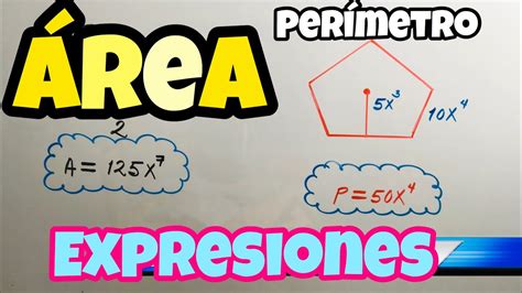 ÁREA Y PERÍMETRO de una FIGURA CON EXPRESIONES ALGEBRAICAS Pentágono