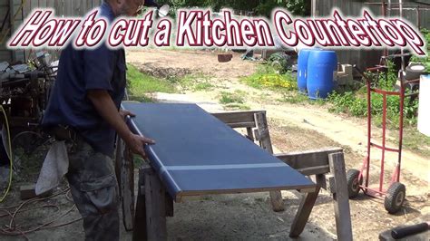 How To Cut A Kitchen Countertop Youtube