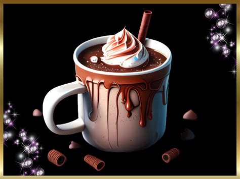 Delicious Hot Chocolate In A Mug Graphic By Cavendish Designs