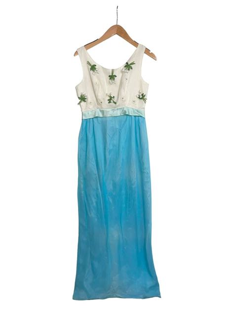 Embroidered Floral Maxi Dress Gem