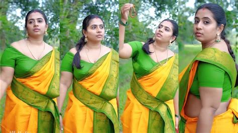 Mallu Model Nila Nambiar Latest Hot Saree Photoshoot Video Mallumodel Reelsinstagram