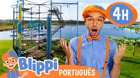 Blippi Visita um Parque de Aventuras Olá Meekah Amigos do Blippi