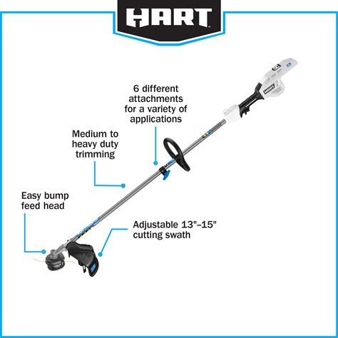 HART 40-Volt Cordless Attachment Capable 15" String Trimmer (Battery