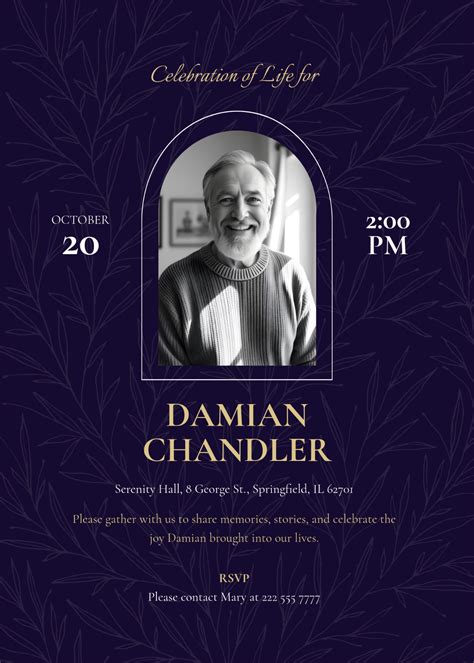 Free Funeral Order of Service Template to Edit Online