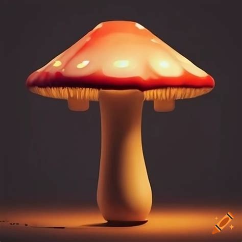 Creepy Mushroom Shaped Lamp