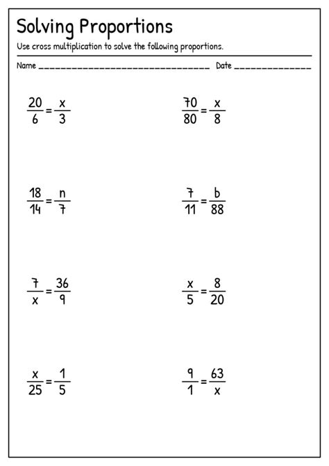 7Th Grade Ratios And Proportions Worksheets 50 Printable PDF Template