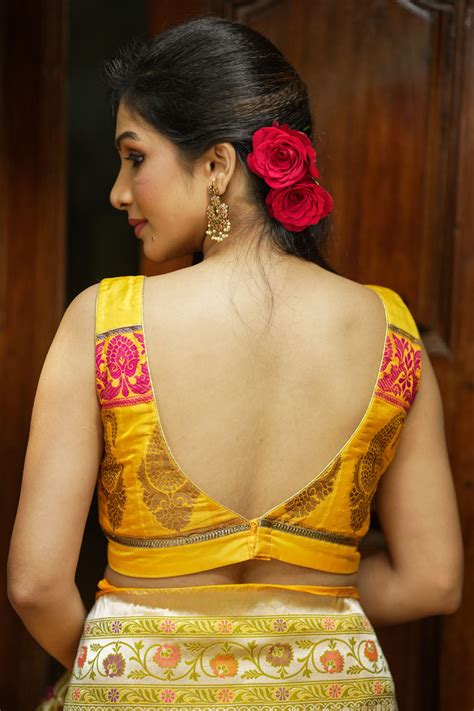 V Neck Saree Blouse Back Side Design Keep Me Stylish