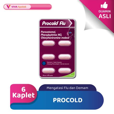 Jual Procold Meringankan Gejala Flu Kaplet Shopee Indonesia