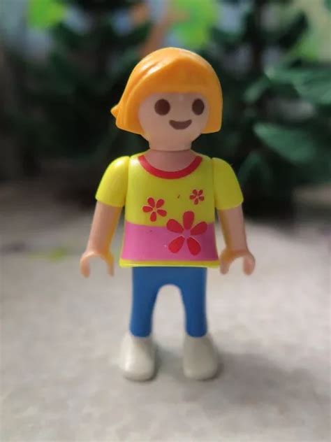FILLE ENFANT BLONDE coiffure moderne PLAYMOBIL city life courses école EUR PicClick FR