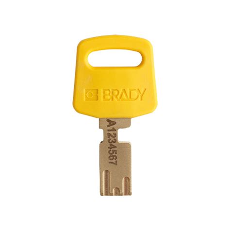 Brady Nylon Safekey Compact Veiligheidshangslot Geel Lockout