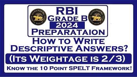 RBI Grade B Phase 2 How To Write Descriptive Answers YouTube