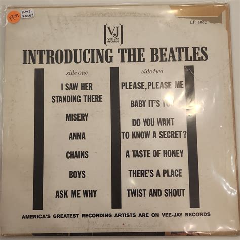 The Beatles - Introducing the Beatles – VinylGOATSTL