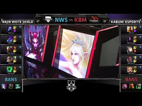 NaJin White Shield Vs KaBuM Game 1 Group D S4 LOL World Championship