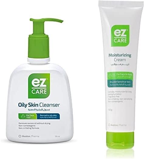 Ez Care Oily Skin Cleanser 220ml Ez Care Moisturizing Cream 100ml