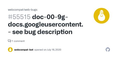 Doc 00 9g Docs Googleusercontent See Bug Description Issue