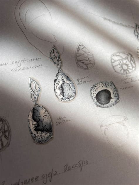 Dendrite agate jewelry design