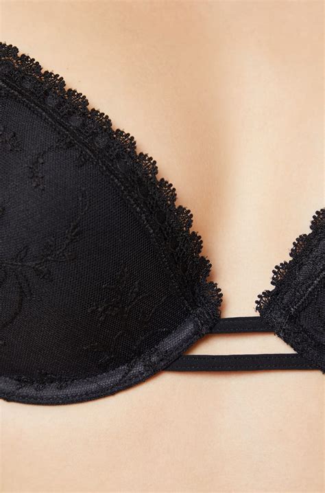 Bra No 2 Plunge Push Up Bra Flirt Noir Etam