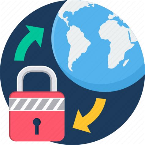 Country Lock Locker National Password Security World Icon