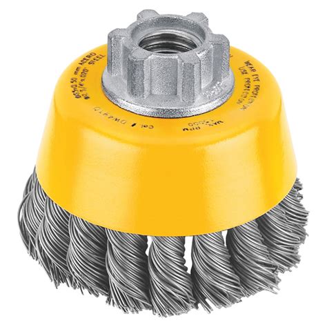 Brosse Coupe Dewalt Fils Noués 1 Par Paquet 4 Po Dia X 1 18 Po L