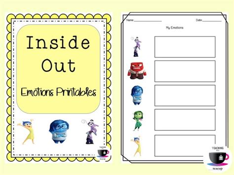 Inside Out Pixar´s Movie Esl Worksheet By Silvanadelval Worksheets