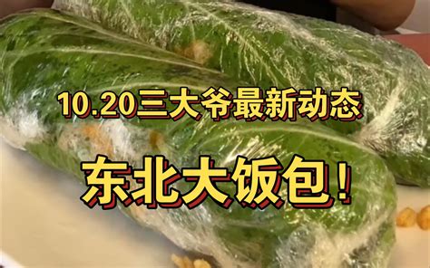 1020 三大爷更新动态 东北大饭包来啦！贼扎实！ 123爱吃的白羊 123爱吃的白羊 哔哩哔哩视频