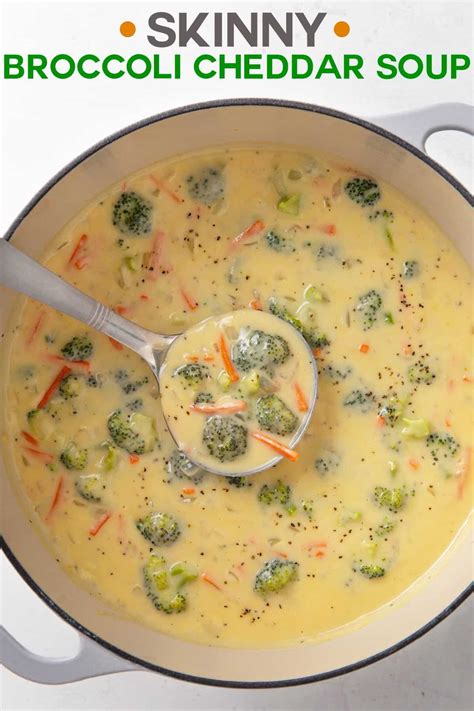 Lightened Up Broccoli Cheddar Soup Artofit