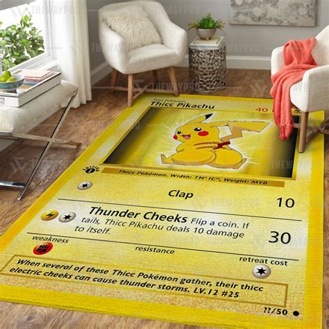 HOT Thicc Pikachu Pokemon Rug