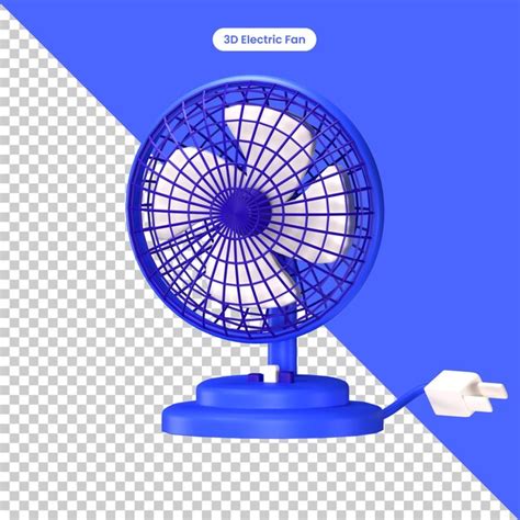 Objeto de ventilador eléctrico de icono 3d Archivo PSD Premium