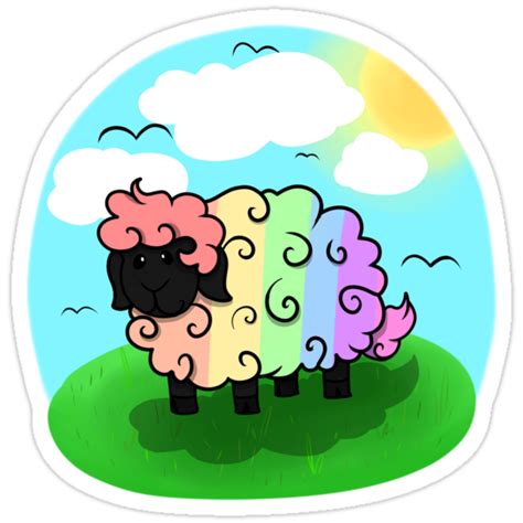 Gay Pride Sheep Stickers By Esterix Redbubble