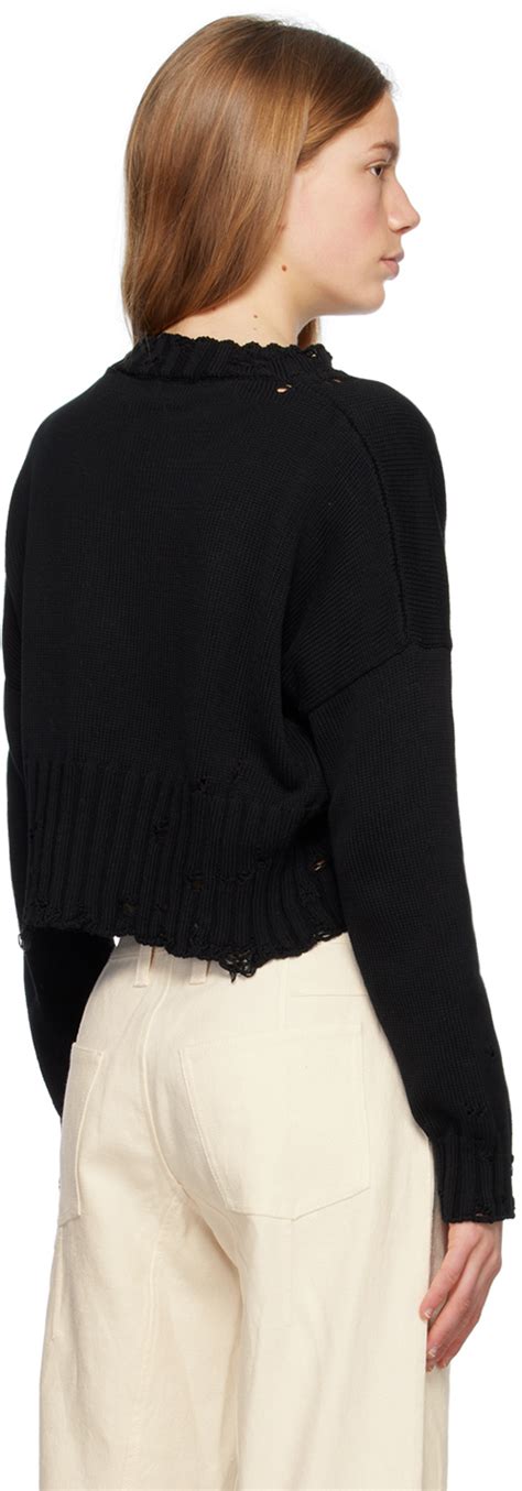 Marni Black Distressed Sweater Marni