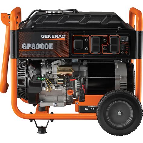 Generac Gp8000e Portable Generator — 10000 Surge Watts 8000 Rated