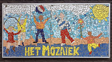 Tegeltableau Het Mozaïek Kunst om de Hoek