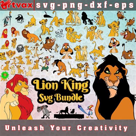 Lion King Svg Bundle Roar With Pride With Simba Nala And More Artvax