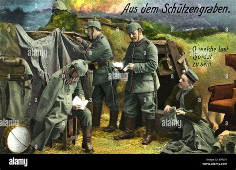 Ersten Weltkrieg Wwi Weltkriege St Soldaten Im Sch Tzengraben