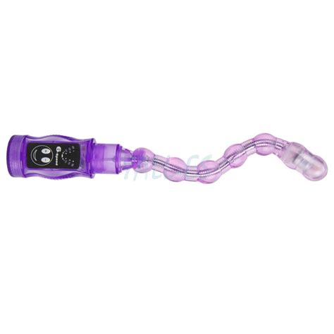 Baile Anal Butt Plug Prostate Vibrator Massager Vibrating Beads Purple Sex Toy EBay