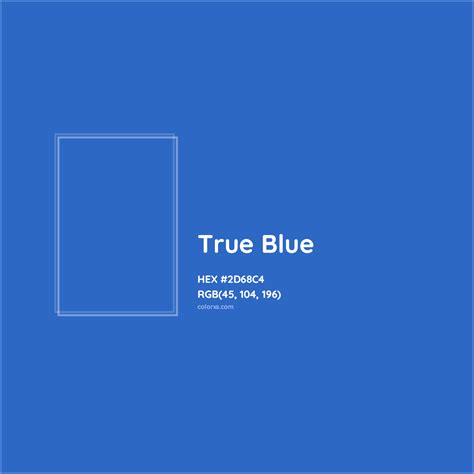 True Blue Complementary or Opposite Color Name and Code (#2D68C4 ...