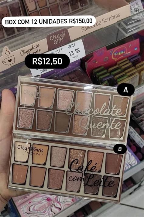 City Girls Paleta De Sombra Unidade Box Vem 12 Use Makeup