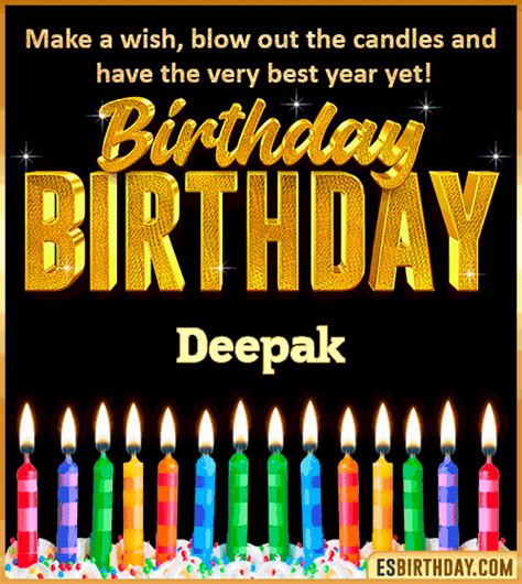 Happy Birthday Deepak  🎂 Images Animated Wishes【28 S】