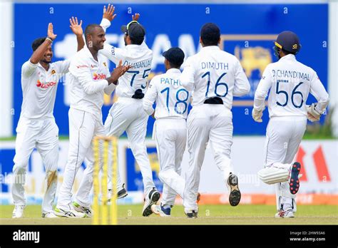Sri Lanka Test Cricket Team Celebrates Stock Photo Alamy