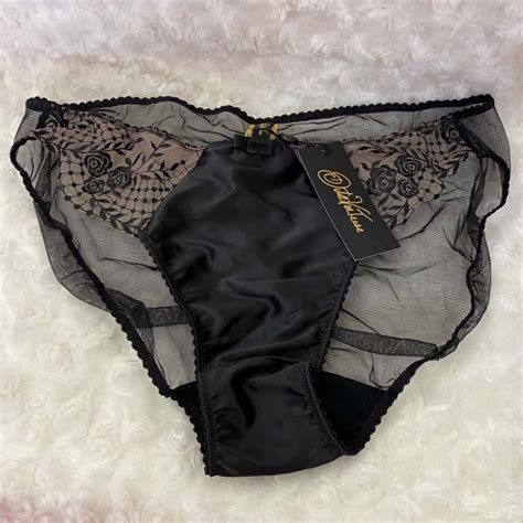 Dita Von Teese Womens Julies Roses Bikini Size 14 L Black BNWT RRP 49 95 S