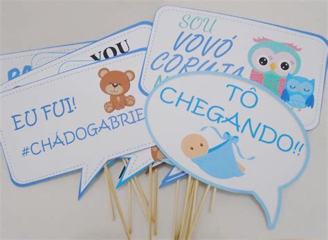 Placas Divertidas chá de bebê Elo7 Produtos Especiais