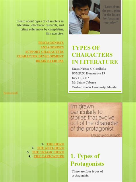 Types of Characters in Literature 55d48823196e2 | PDF | Hero