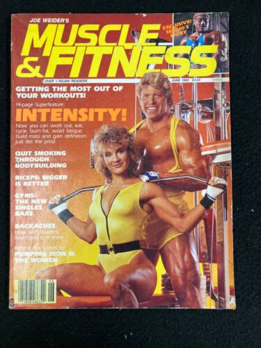 Joe Weiders Muscle And Fitness Magazine June 1985 Corinna And Jeff Everson