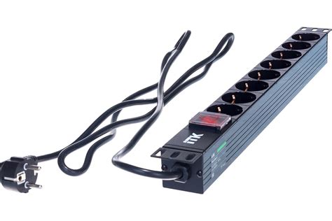 Блок розеток ITK 8 мест PDU 1U шнур 2м PH12-8D1-P - выгодная цена ...
